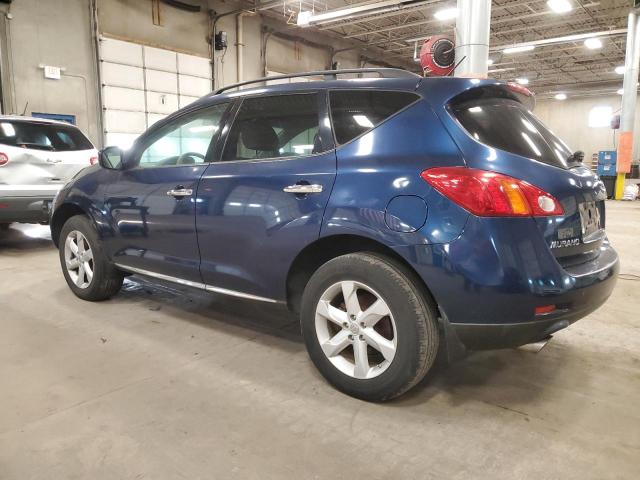 JN8AZ18W39W157058 - 2009 NISSAN MURANO S BLUE photo 2