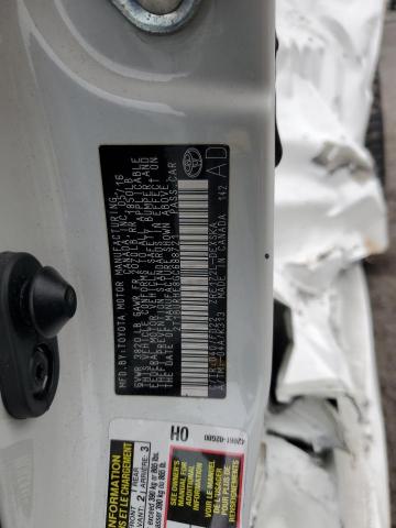 2T1BURHE8GC688721 - 2016 TOYOTA COROLLA L WHITE photo 13