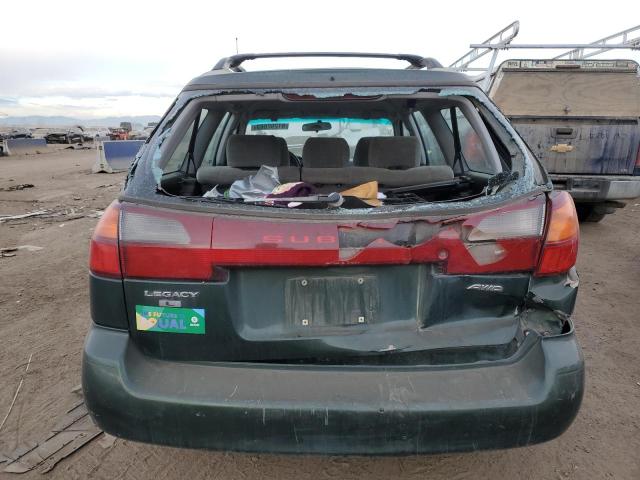 4S3BH6356Y7305291 - 2000 SUBARU LEGACY L GREEN photo 6