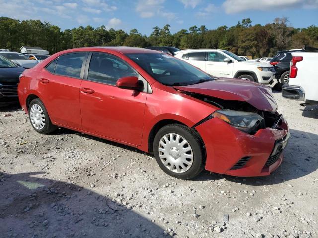 5YFBURHE0FP184758 - 2015 TOYOTA COROLLA L RED photo 4