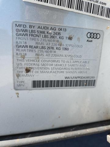 WA1LFAFP0DA085289 - 2013 AUDI Q5 PREMIUM PLUS فضي صورة 13