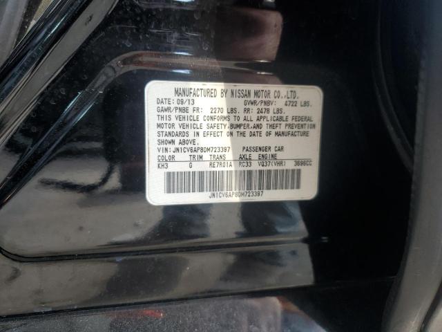 JN1CV6AP8DM723397 - 2013 INFINITI G37 BASE Черный фото 12