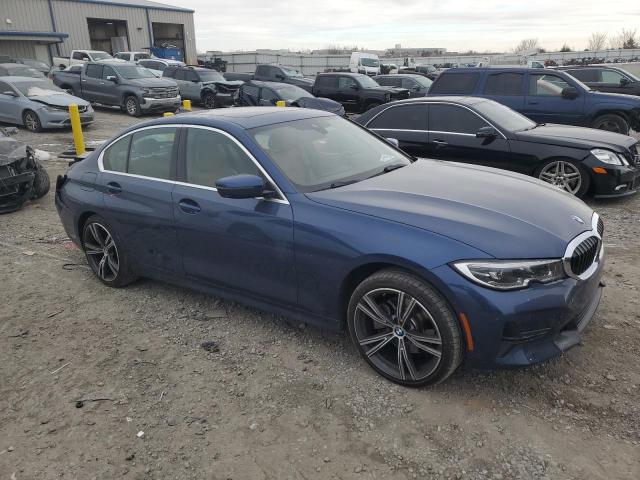 3MW5R1J00M8B80251 - 2021 BMW 330I BLUE photo 4