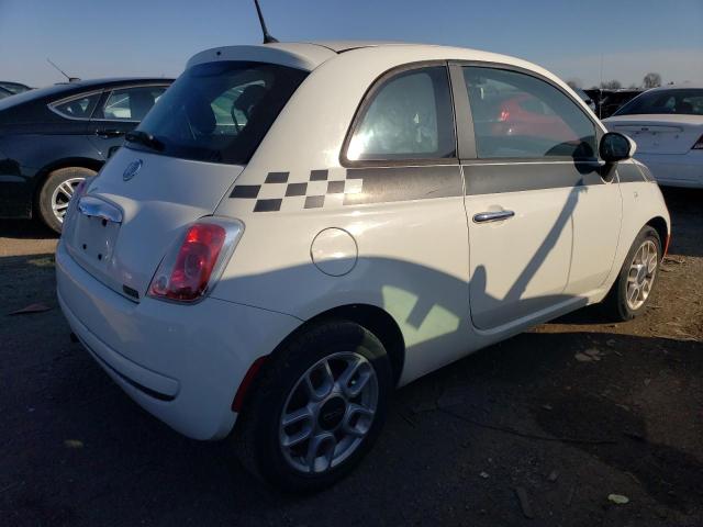 3C3CFFAR9CT124727 - 2012 FIAT 500 POP WHITE photo 3