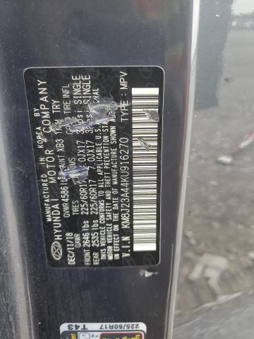 KM8J23A44KU916270 - 2019 HYUNDAI TUCSON SE 蓝色 照片 13