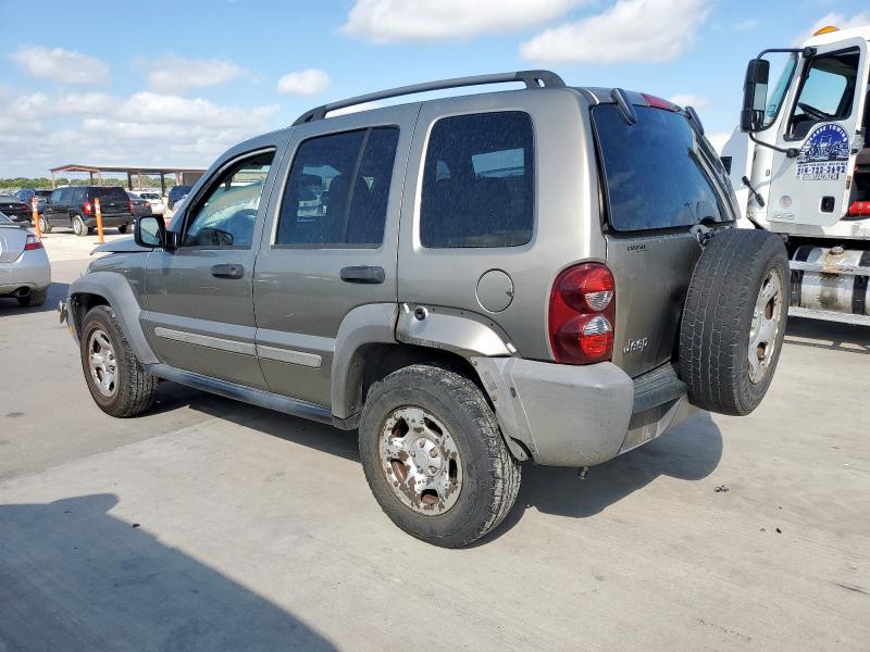 1J4GK48KX7W605506 - 2007 JEEP LIBERTY SPORT Світло-коричневий фото 2