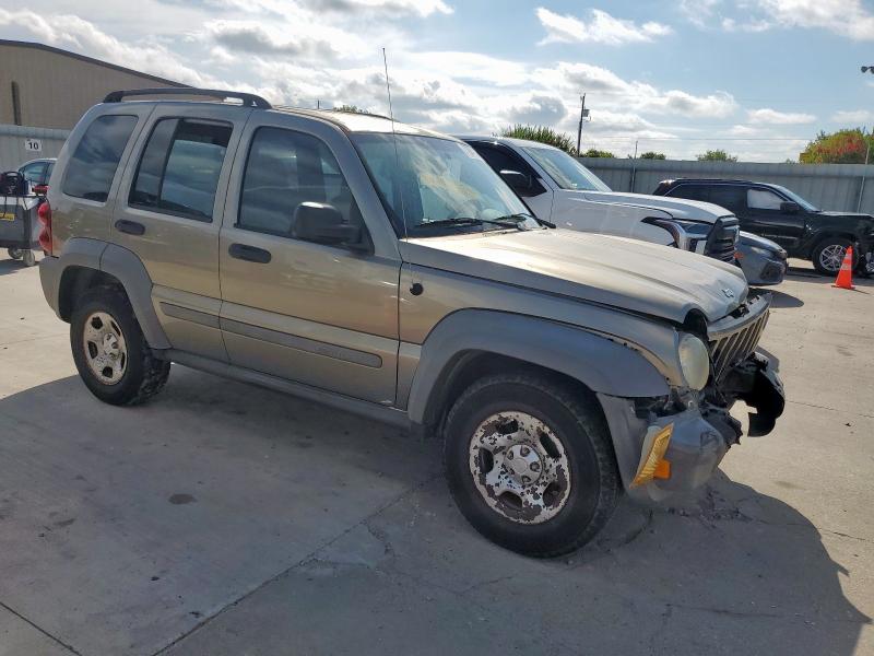 1J4GK48KX7W605506 - 2007 JEEP LIBERTY SPORT Світло-коричневий фото 4