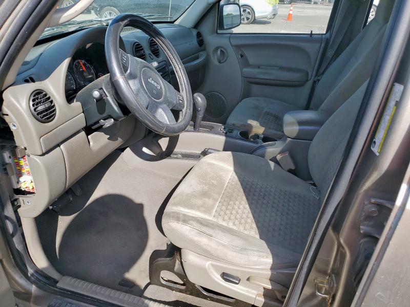 1J4GK48KX7W605506 - 2007 JEEP LIBERTY SPORT Світло-коричневий фото 7