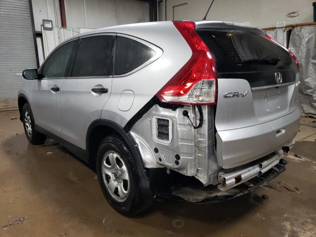 2HKRM4H31EH723075 - 2014 HONDA CR-V LX SILVER photo 2