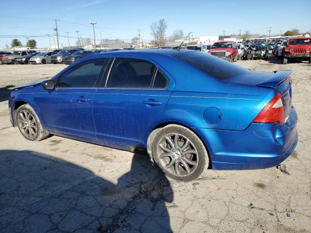 3FAHP0HA9BR171995 - 2011 FORD FUSION SE BLUE photo 2