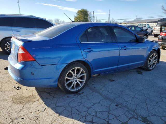 3FAHP0HA9BR171995 - 2011 FORD FUSION SE BLUE photo 3