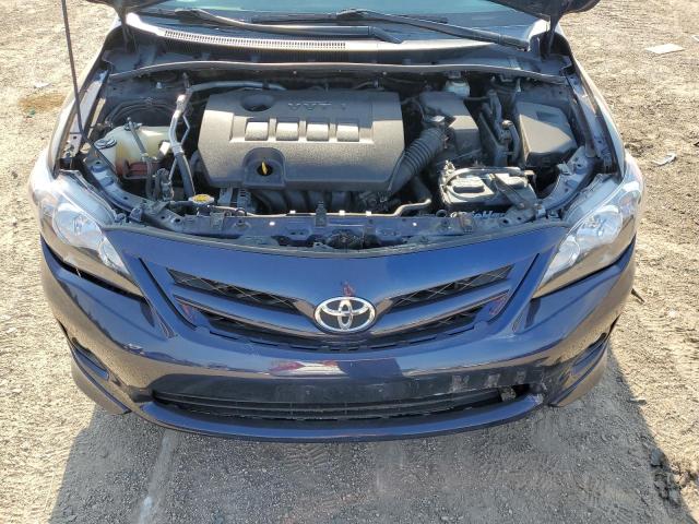 2T1BU4EE1DC123729 - 2013 TOYOTA COROLLA BASE BLUE photo 11
