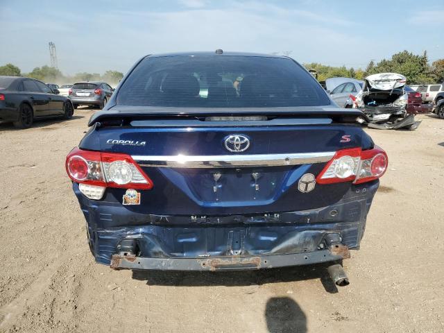 2T1BU4EE1DC123729 - 2013 TOYOTA COROLLA BASE BLUE photo 6