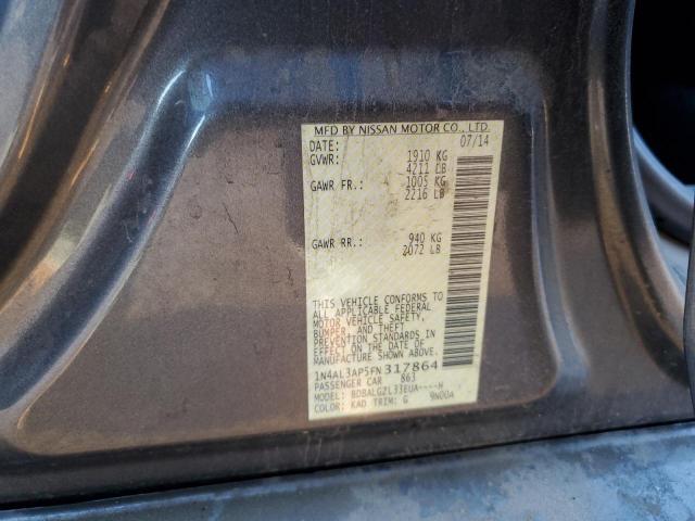 1N4AL3AP5FN317864 - 2015 NISSAN ALTIMA 2.5 GRAY photo 12