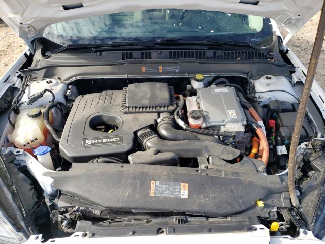 3FA6P0LU2KR207339 - 2019 FORD FUSION SE WHITE photo 11