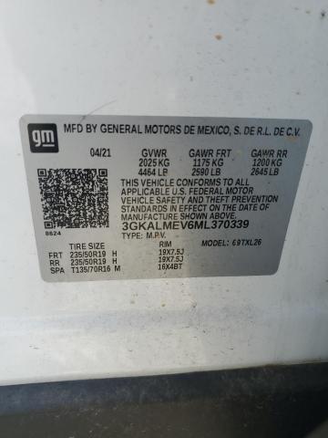 3GKALMEV6ML370339 - 2021 GMC TERRAIN SLE Ağ foto 13