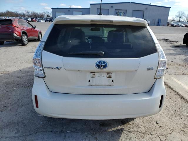 JTDZN3EU3E3307853 - 2014 TOYOTA PRIUS V WHITE photo 6