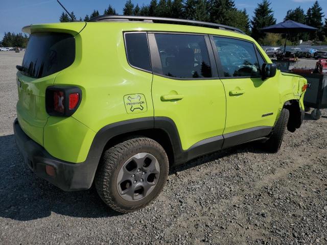 ZACCJBAB8HPG10255 - 2017 JEEP RENEGADE SPORT GREEN photo 3