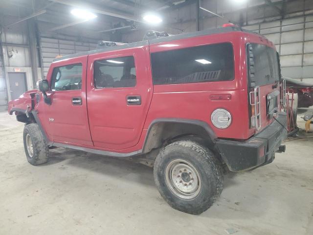 5GRGN23U74H116568 - 2004 HUMMER H2 წითელი ფოტო 2