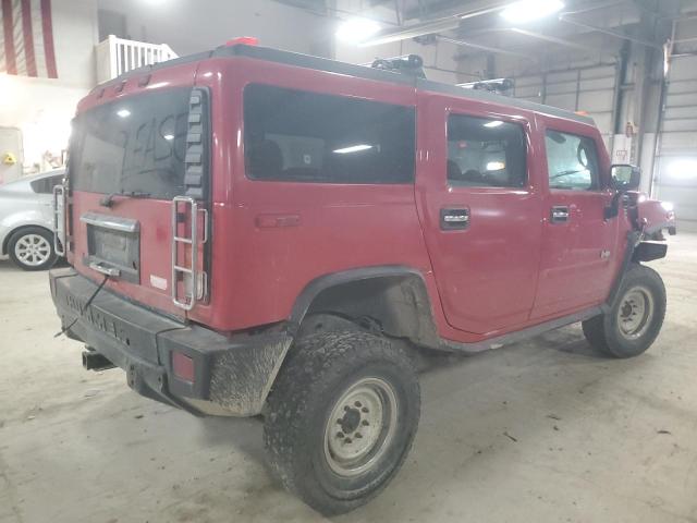 5GRGN23U74H116568 - 2004 HUMMER H2 წითელი ფოტო 3