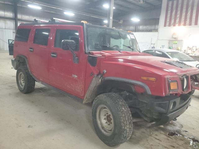 5GRGN23U74H116568 - 2004 HUMMER H2 წითელი ფოტო 4