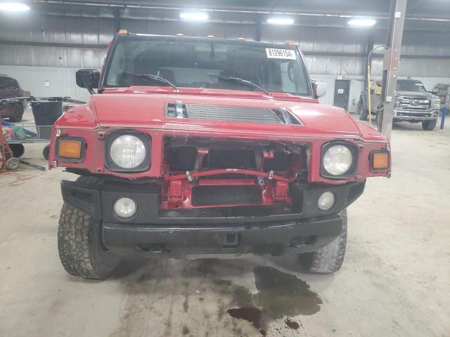 5GRGN23U74H116568 - 2004 HUMMER H2 წითელი ფოტო 5