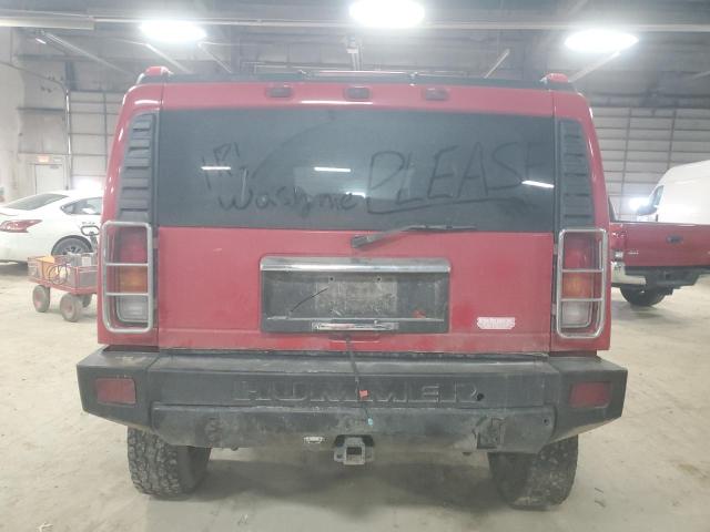 5GRGN23U74H116568 - 2004 HUMMER H2 წითელი ფოტო 6