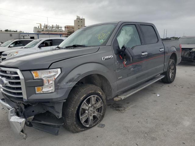 1FTEW1EPXHFB84761 - 2017 FORD F150 SUPERCREW GRAY photo 1