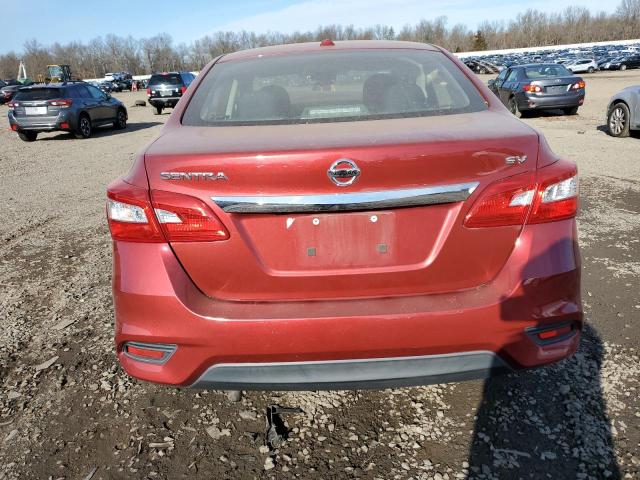 3N1AB7AP0GY334390 - 2016 NISSAN SENTRA S RED photo 6