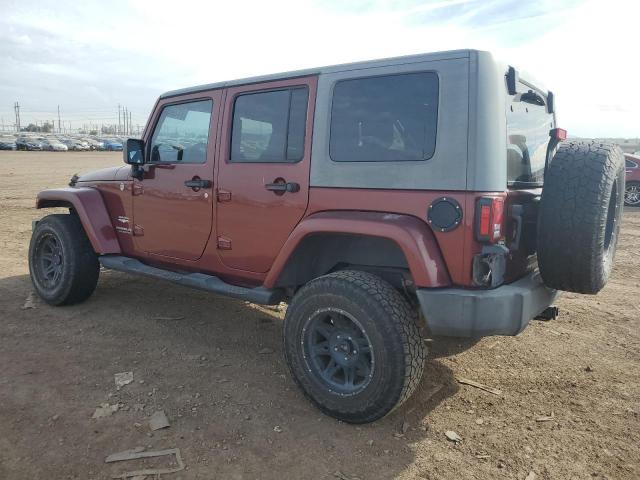 1J8GA59197L218962 - 2007 JEEP WRANGLER SAHARA MAROON photo 2