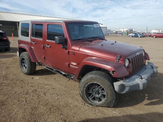 1J8GA59197L218962 - 2007 JEEP WRANGLER SAHARA MAROON photo 4