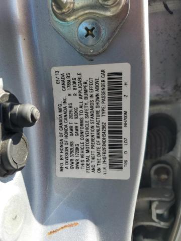 2HGFB2F84DH542962 - 2013 HONDA CIVIC EX Gümüş foto 13