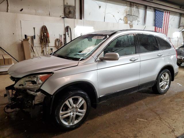 5J6RE4H78AL055856 - 2010 HONDA CR-V EXL SILVER photo 1