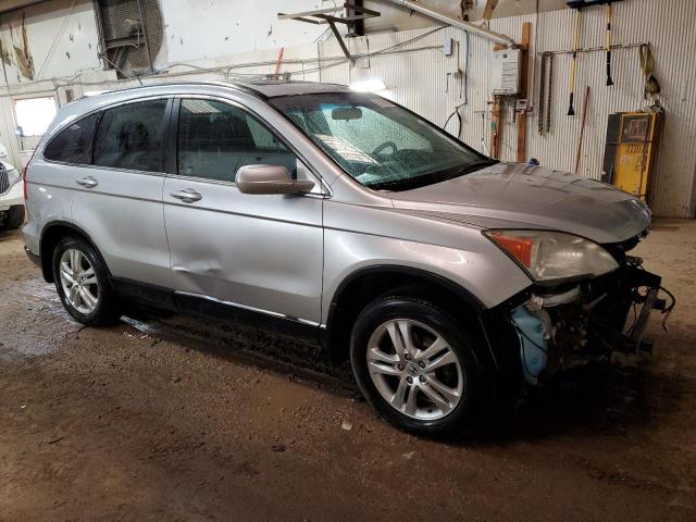 5J6RE4H78AL055856 - 2010 HONDA CR-V EXL SILVER photo 4