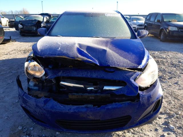 KMHCT4AE6EU640344 - 2014 HYUNDAI ACCENT GLS BLUE photo 5