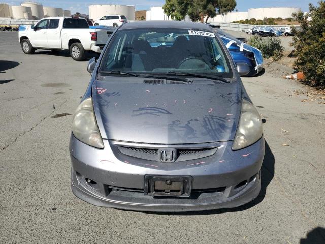 JHMGD38657S031884 - 2007 HONDA FIT S SILVER photo 5