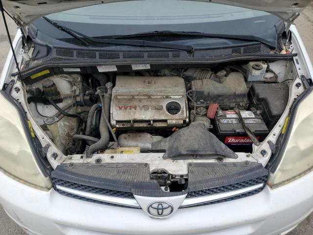 5TDBA22C45S043463 - 2005 TOYOTA SIENNA XLE WHITE photo 12
