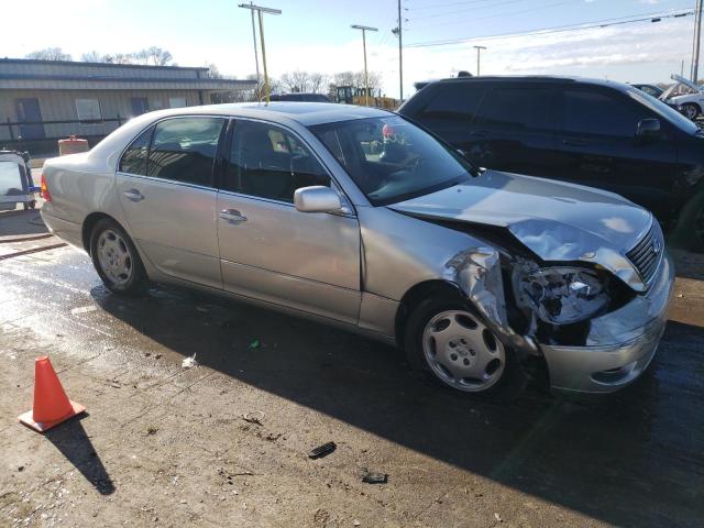 JTHBN30F310045157 - 2001 LEXUS LS 430 SILVER photo 4