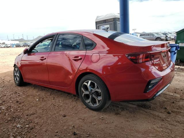 3KPF24AD4LE182701 - 2020 KIA FORTE FE RED photo 2