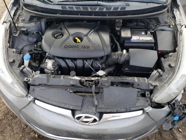 5NPDH4AE1EH503204 - 2014 HYUNDAI ELANTRA SE GRAY photo 11