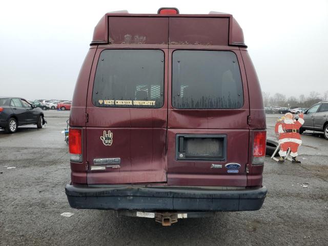 1FBSS31L69DA76636 - 2009 FORD ECONOLINE E350 SUPER DUTY WAGON MAROON photo 6