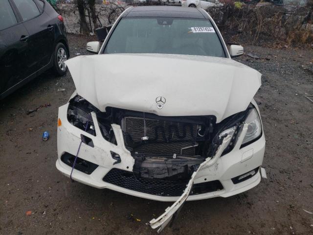 WDDHF8HB9BA374020 - 2011 MERCEDES-BENZ E 350 4MATIC WHITE photo 5