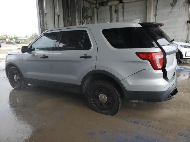 1FM5K8AT4HGE14632 - 2017 FORD EXPLORER POLICE INTERCEPTOR Srebrny zdjęcie 2