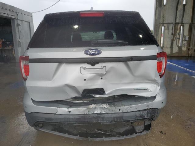 1FM5K8AT4HGE14632 - 2017 FORD EXPLORER POLICE INTERCEPTOR Srebrny zdjęcie 6