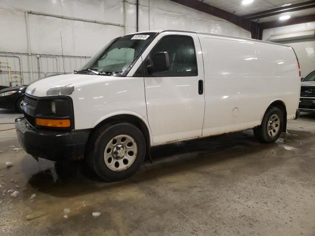 1GCSGAFX0B1174453 - 2011 CHEVROLET EXPRESS G1 WHITE photo 1