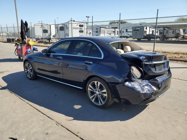 55SWF4JB7GU158491 - 2016 MERCEDES-BENZ C 300 BLUE photo 2