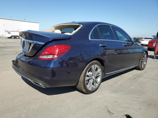 55SWF4JB7GU158491 - 2016 MERCEDES-BENZ C 300 BLUE photo 3