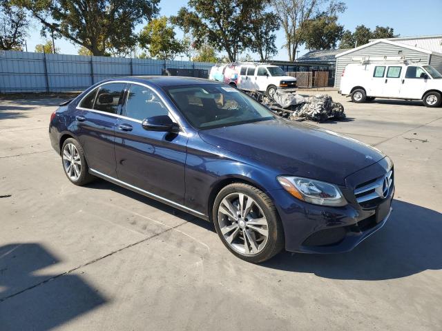 55SWF4JB7GU158491 - 2016 MERCEDES-BENZ C 300 BLUE photo 4