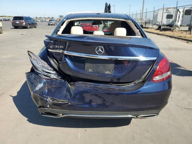 55SWF4JB7GU158491 - 2016 MERCEDES-BENZ C 300 BLUE photo 6
