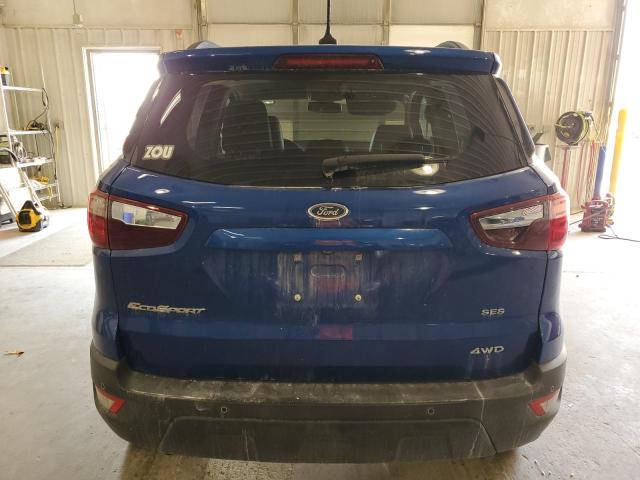 MAJ6P1CL7JC165664 - 2018 FORD ECOSPORT SES Bleu photo 6